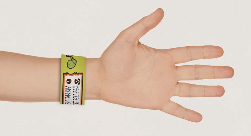 SOS-Notfallarmband für Kinder