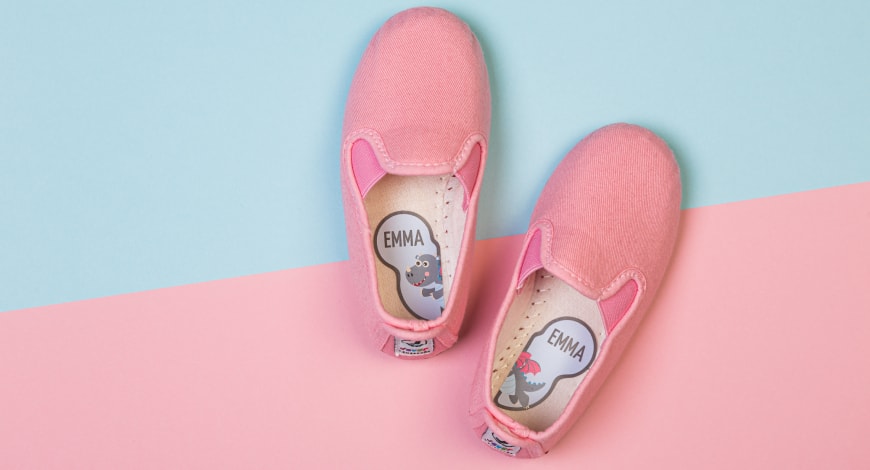 Namensufkleber für Schuhe